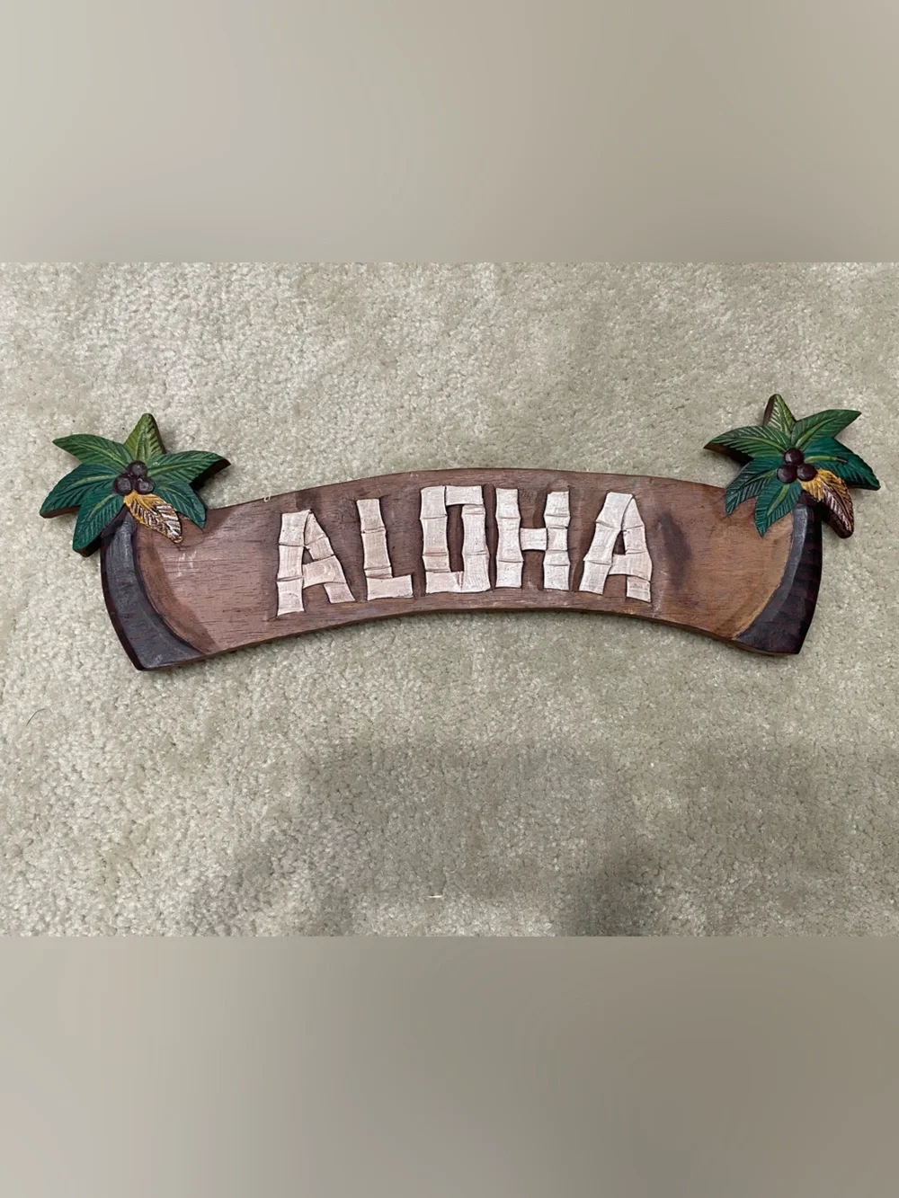 Aloha Wooden Wall Sign